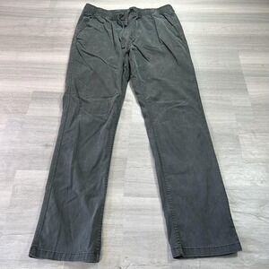 Katin Pipeline Pants Mens 36x32 Gray Slim Straight Chino Elastic Drawstring
